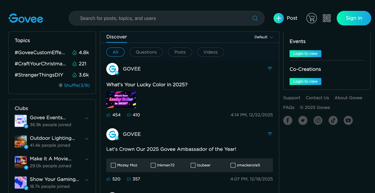 Govee官网社区 Govee官网社区