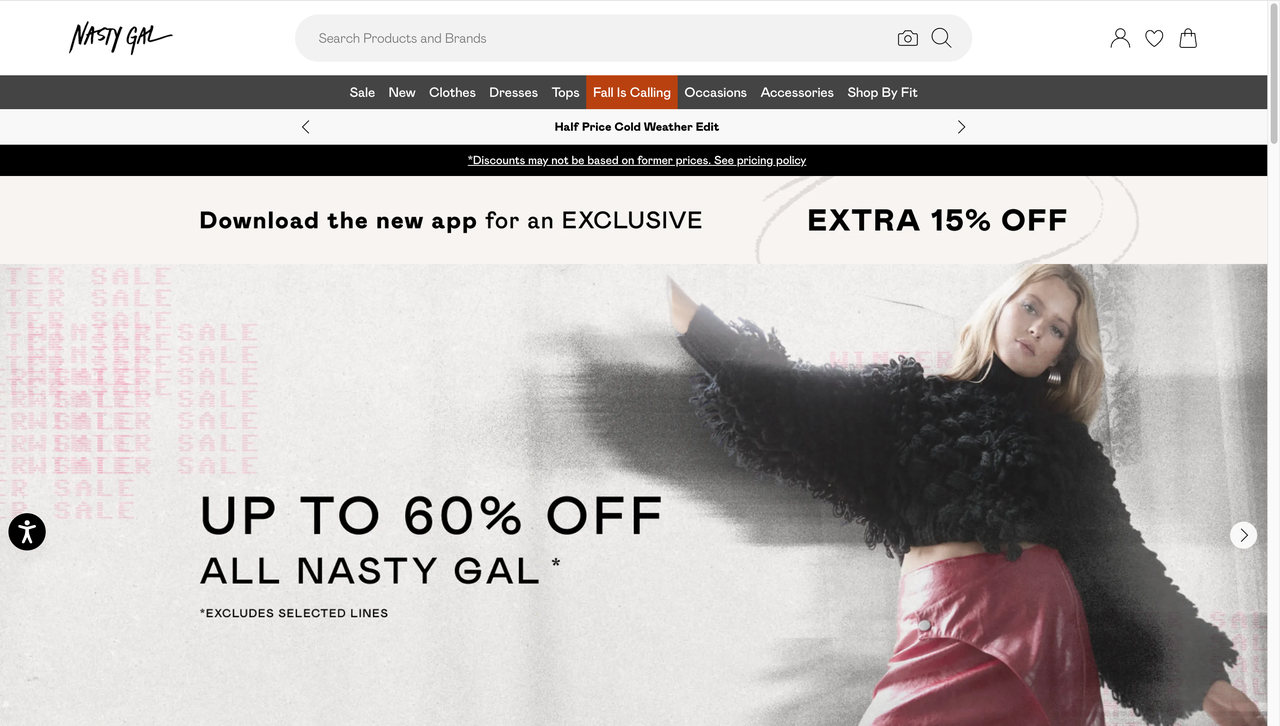 主打欧美市场 Nasty Gal 主打欧美市场 Nasty Gal