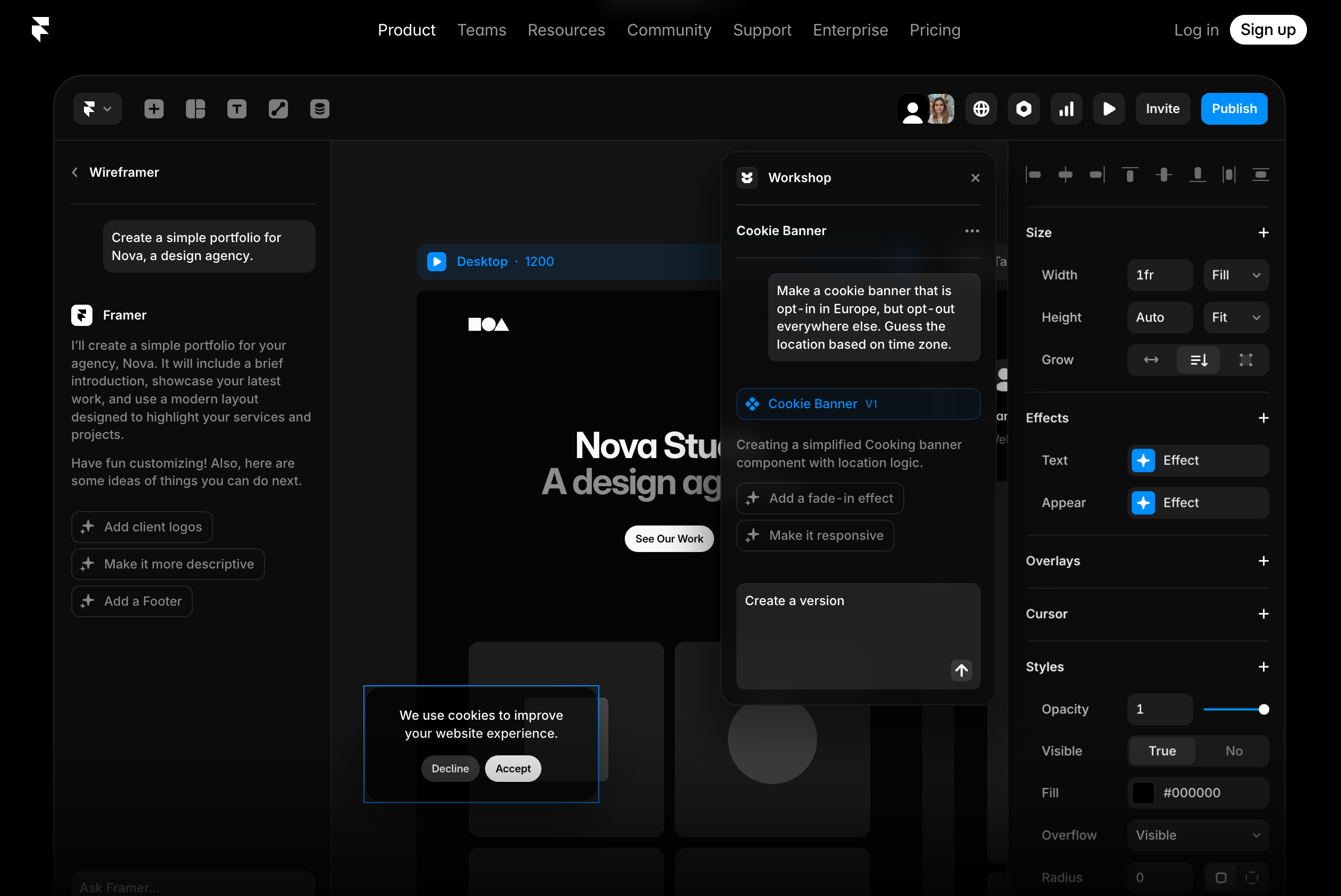 Framer AI Framer AI