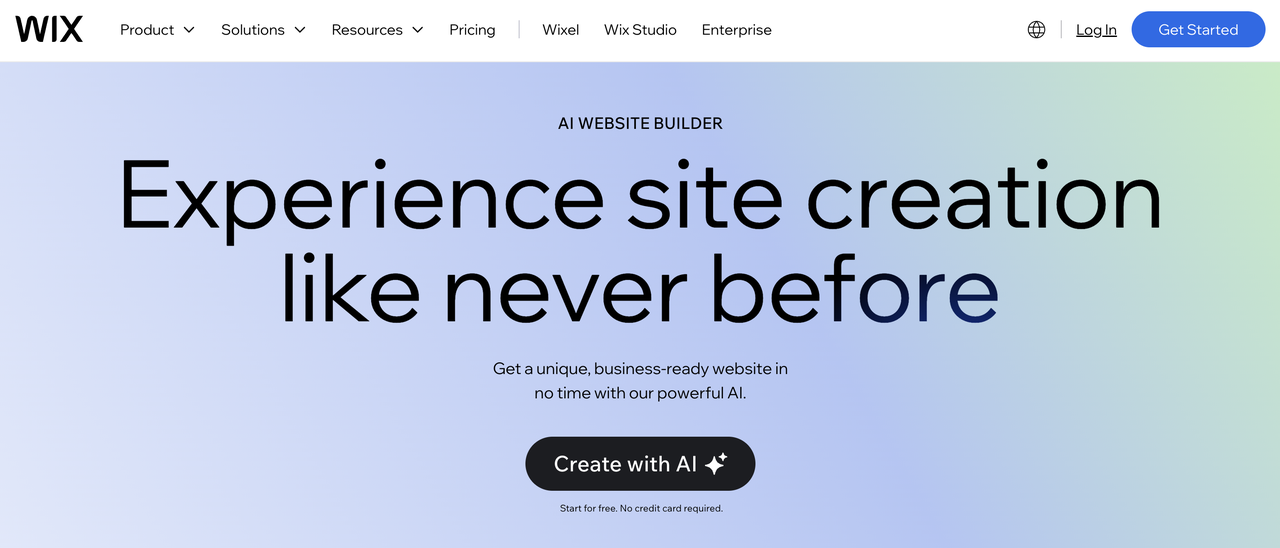 Wix AI 建站 Wix AI 建站
