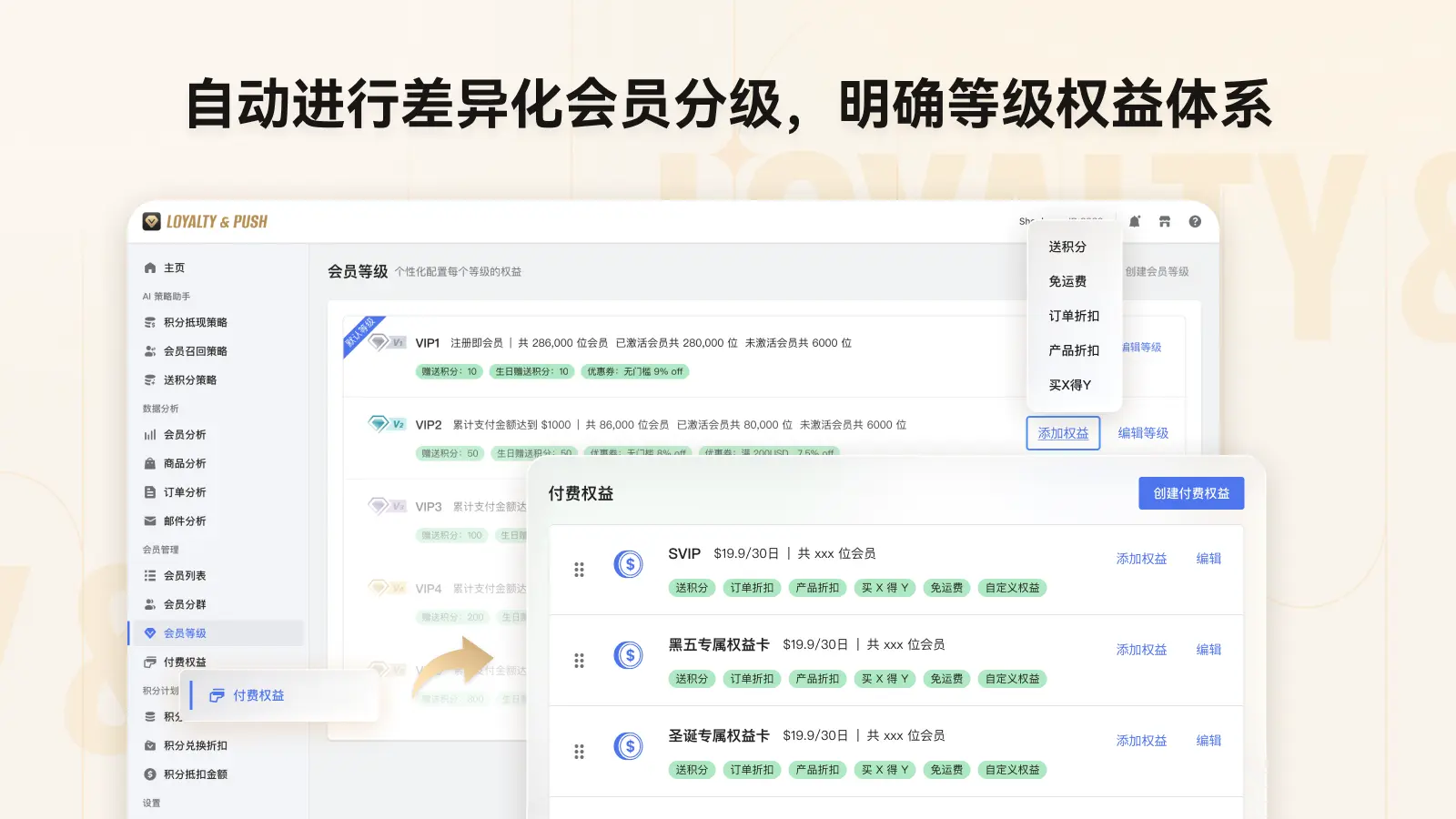 会员分级 会员分级