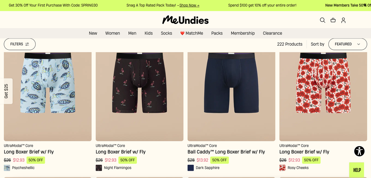 MeUndies 个性化印花设计 MeUndies 个性化印花设计