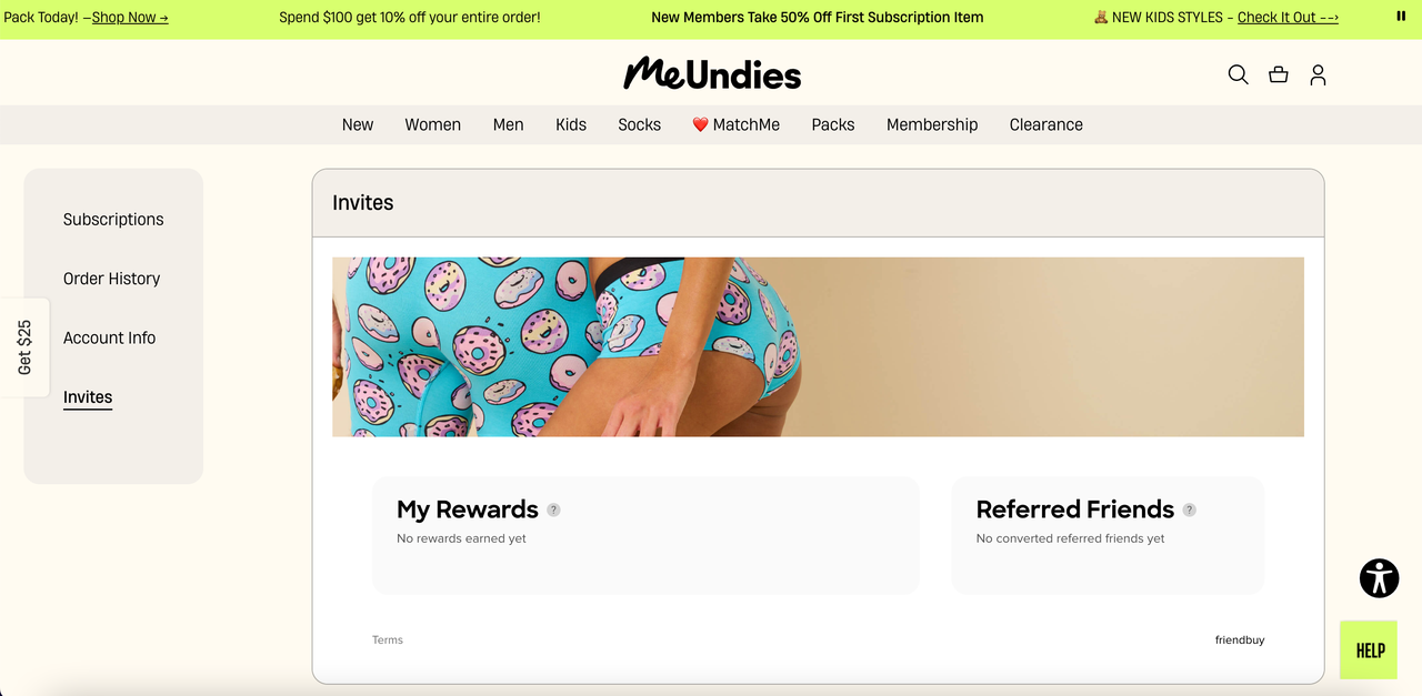 MeUndies 推荐营销页 MeUndies 推荐营销页