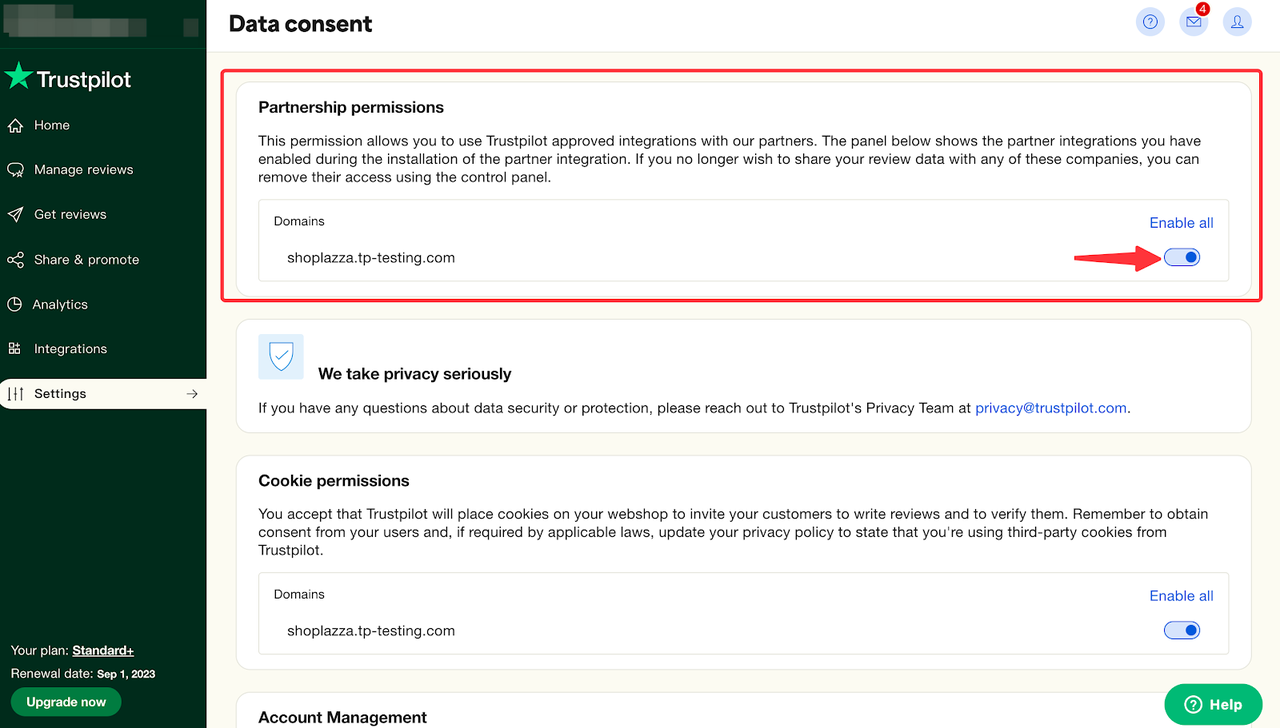 「Trustpilot」插件 「Trustpilot」插件
