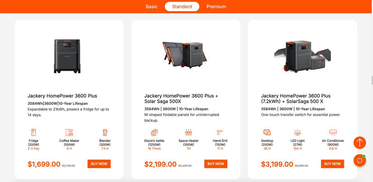 Jackery 商品页 Jackery 商品页