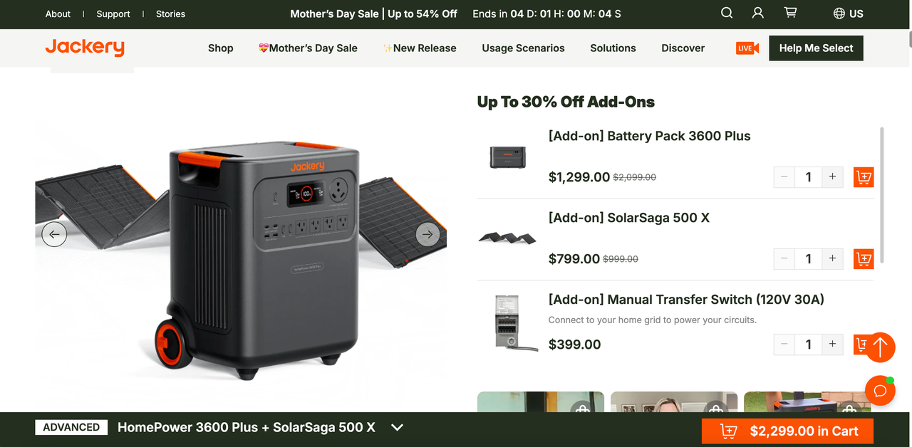 Jackery 商品页 Jackery 商品页