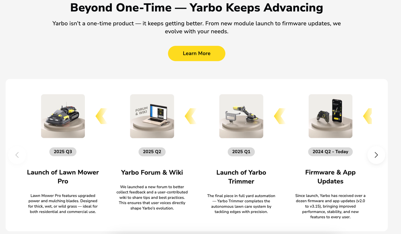 Yarbo “技术更新”板块.png Yarbo “技术更新”板块.png